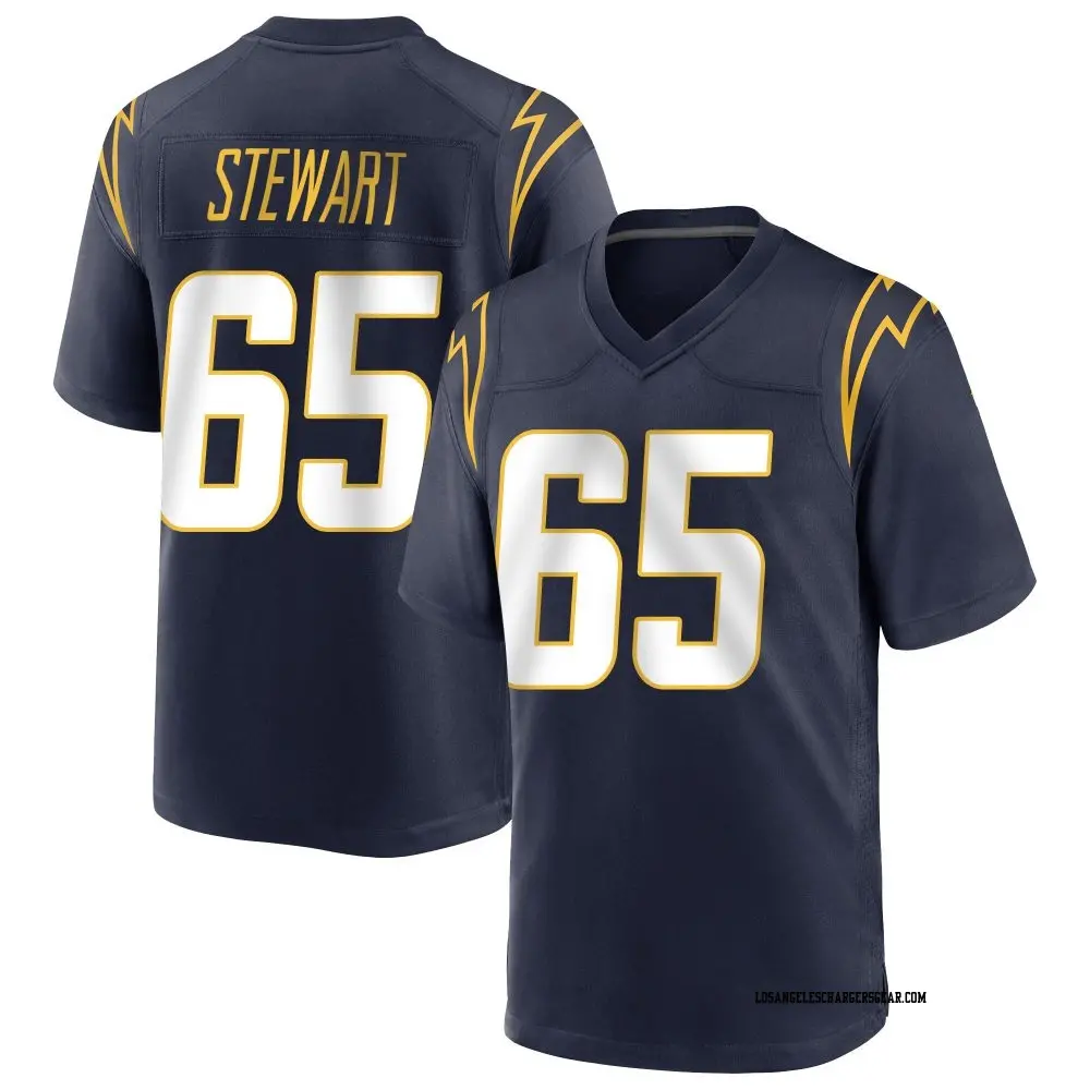 Game Navy Youth Corey Stewart Los Angeles Chargers Team Color Jersey