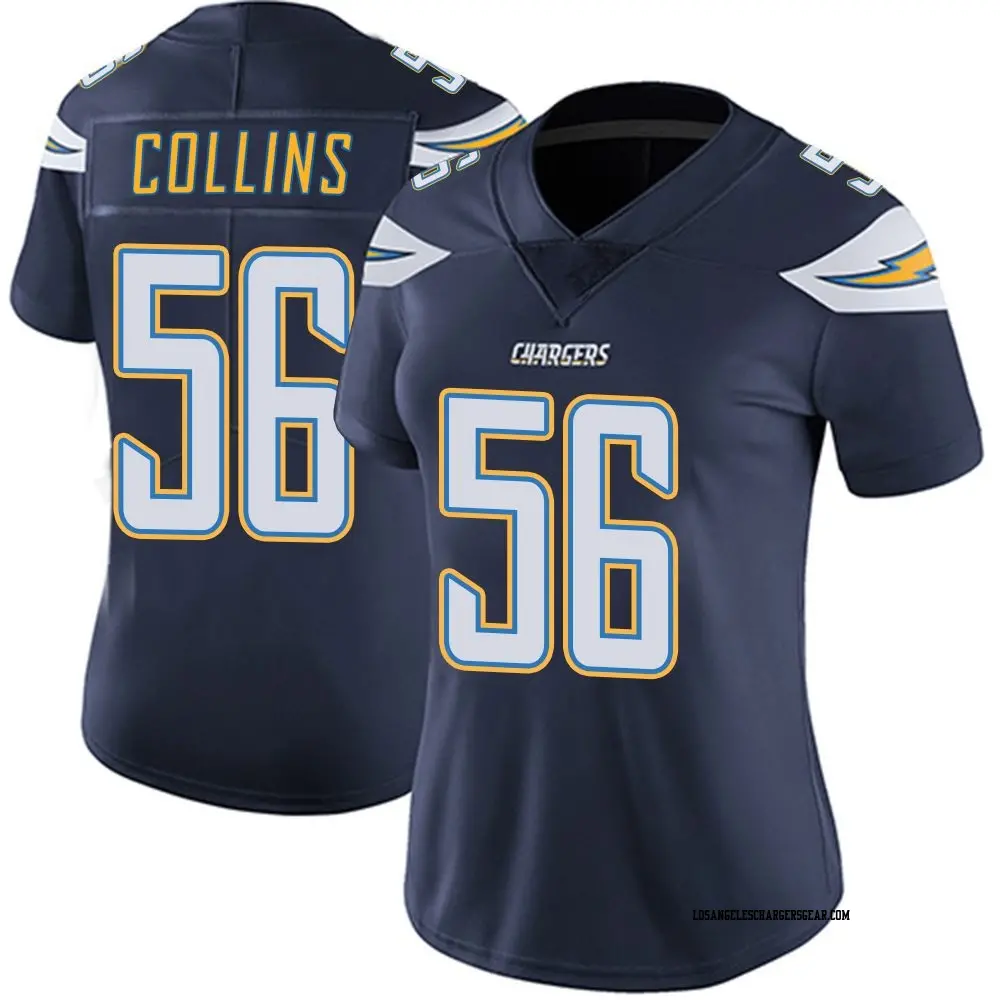 Limited Navy Women's Chris Collins Los Angeles Chargers Team Color Vapor Untouchable Jersey