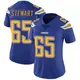 Limited Royal Women's Corey Stewart Los Angeles Chargers Color Rush Vapor Untouchable Jersey