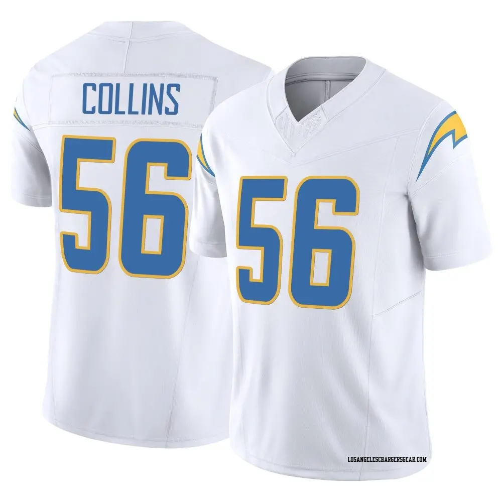 Limited White Youth Chris Collins Los Angeles Chargers Vapor F.U.S.E. Jersey